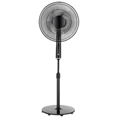 Image of Ecohouzng AC Oscillating Pedestal Fan - 16   - Black