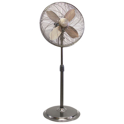 Ventilateur Sur Pied Oscillant D'ecohouzng - 16 Po - Bronze