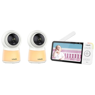 Image of VTech 5   Video Baby Monitor with 2 Cameras, Night Light, Night Vison & Two-Way Audio (RM5754-2HD)