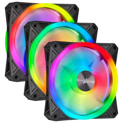 Corsair iCue QL120 RGB PWM 120mm Triple Case Fan Kit Best looking fans in the market