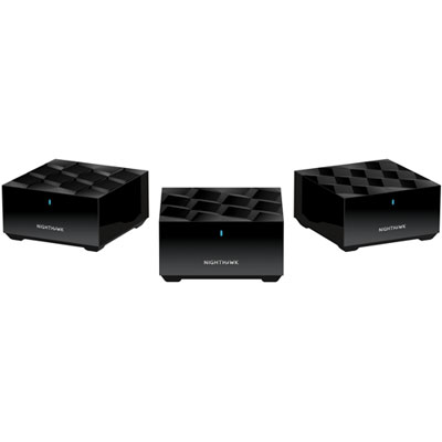 Image of NETGEAR Nighthawk AX1800 Whole Home Mesh Wi-Fi 6 System (MK63S-100CNS) - 3 Pack - Only at Best Buy