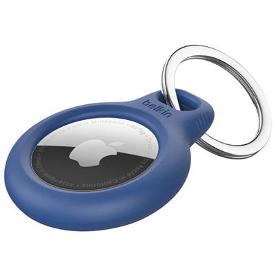 Image of Belkin Secure Holder with Key Ring for AirTag - Blue