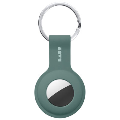Image of LAUT Huex Tag Case with Key Ring for AirTag - Sage Green