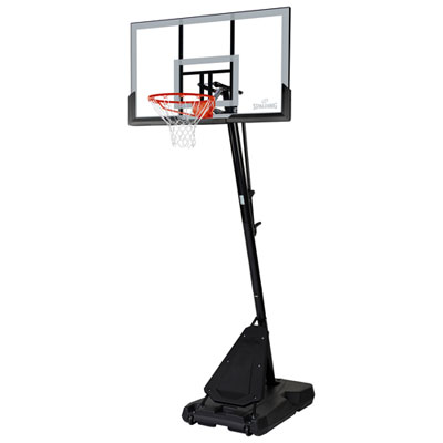 Spalding Hercules 54" Portable Basketball System Considering this is Spalding, I had expected a better hoop adjustment height mechanism