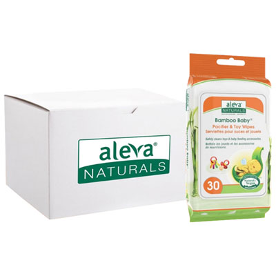 Image of Aleva Natural Bamboo Baby Pacifier & Toy Wipes - 360 Wipes