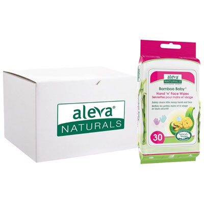 Image of Aleva Natural Bamboo Baby Hand & Face Wipes - 360 Wipes