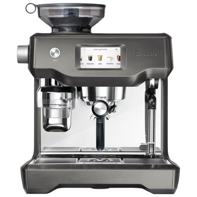Image of Breville Oracle Touch Automatic Espresso Machine with Frother & Coffee Grinder -Black Stainless Steel