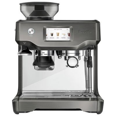 Image of Breville Barista Touch Automatic Espresso Machine with Frother & Coffee Grinder -Black Stainless Steel