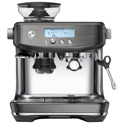Image of Breville Barista Pro Espresso Machine with Frother & Coffee Grinder - Black Stainless Steel