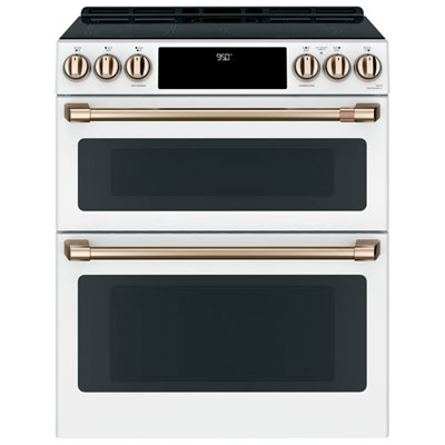 Café 30" Double Oven Slide-In Induction Range (CCHS950P4MW2) - Matte White -Open Box -Perfect Condition