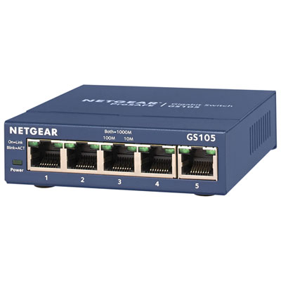 Image of NETGEAR 5-port Gigabit Network Switch (GS105NA)