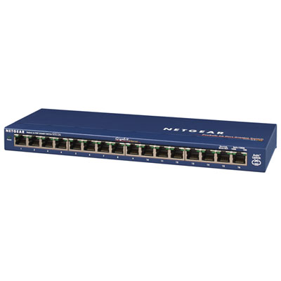 Image of NETGEAR ProSafe 16-Port Gigabit Network Switch (GS116NA)