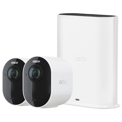 Arlo Ultra 2 Wire-Free Outdoor 4K UHD IP Security System with 2 Cameras - White Fantastic product we've bought one for all of our homes