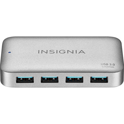 Image of Insignia 4-Port USB 3.0 Hub with Power Supply (NS-PH3A4AP-C) - Only at Best Buy