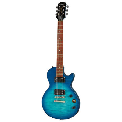 Open Box - Epiphone Les Paul Special II Plus Top LE Electric Guitar (ENS2TLNH3) - Trans Blue
