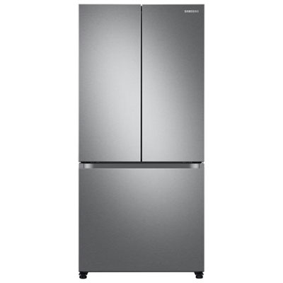"Samsung 33"" 17.5 Cu. Ft. Counter-Depth French Door Refrigerator (RF18A5101SR) -Stainless Steel -Open Box - Scratch & Dent"