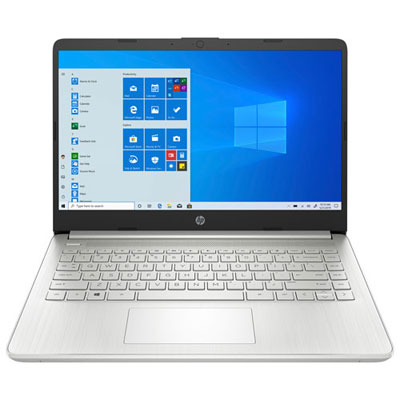 Image of Open Box - HP 14   Laptop - Natural Silver (AMD Athlon Silver 3050U/256GB SSD/8GB RAM/Windows 10)