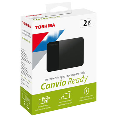 Toshiba Canvio Ready 2TB USB 3.0 External Hard Drive