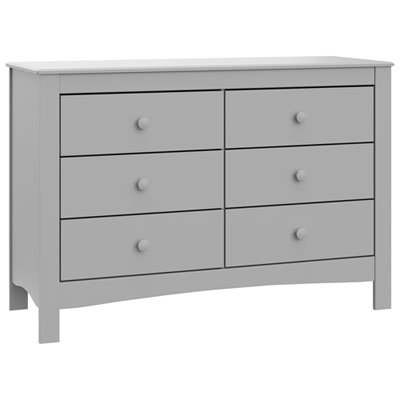 Graco Noah 6-Drawer Double Dresser - Pebble Grey