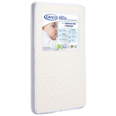 Image of Graco Ultra Premium 2-in-1 Crib/Toddler Mattress with Water Resistant Cover