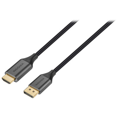 Insignia 1.83m (6 ft.) DisplayPort to 4K Ultra HD HDMI Cable - Only at Best Buy A simple Display port to HDMI cable