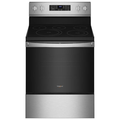 Whirlpool 30" 5.3 Cu. Ft. Fan Convection 5-Element Freestanding Electric Air Fry Range (YWFE550S0LZ) - Stainless Steel Got this range on the day before Thanksgiving and it got a real workout on Thanksgiving Day