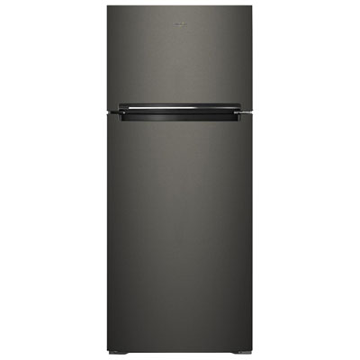 Whirlpool 28" 17.6 Cu. Ft. Top Freezer Refrigerator with LED Lighting (WRT518SZKV) - Black Stainless Whirlpool - 17