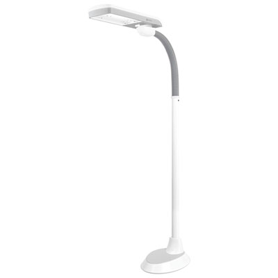 OttLite PivotingShade Traditional LED Floor Lamp - White It makes it much easier to see small imperfections in paint and it does a good job of lighting up the interior, even from a few feet away