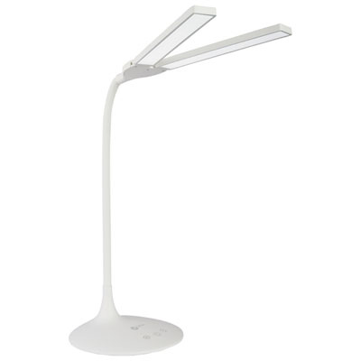 Image of OttLite Dual Shade Traditional LED Desk Lamp - White