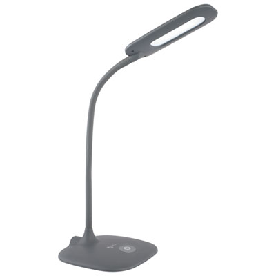 OttLite Soft Touch Traditional LED Desk Lamp - Grey