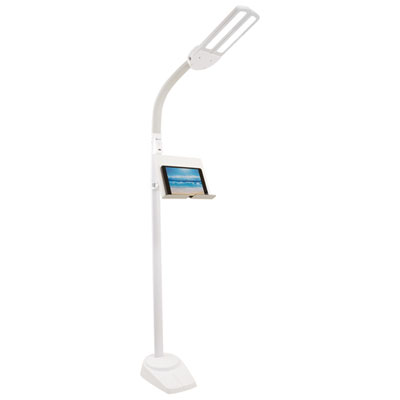 Image of OttLite Dual Shade Traditional LED Floor Lamp - Whtie