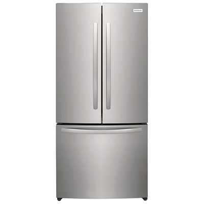 Frigidaire 31.5" Counter-Depth French Door Refrigerator with Ice Dispenser (FRFG1723AV) -Brushed Steel Great Size fridge for medium sized apartment!