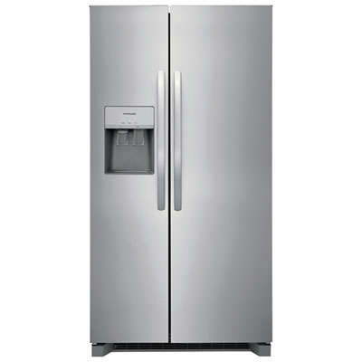 Frigidaire Gallery 36" 25.6 Cu Ft Side-By-Side Refrigerator w/ Ice Dispenser (FRSS2623AS) -Stainless Steel Frigidaire - 25