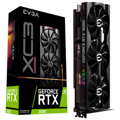 Image of EVGA NVIDIA GeForce RTX 3080 XC3 Ultra 10GB GDDR6X Video Card