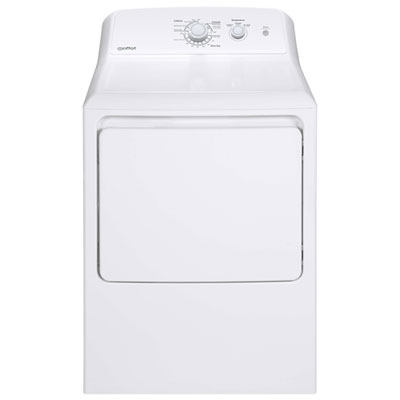 Moffat 6.2 Cu. Ft. Electric Dryer with Quick Dry, 3 Temperature Settings & Reversible Door (MTX22EBMRWW) - White