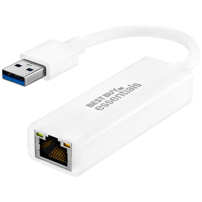 Best Buy Essentials USB 3.0 to Ethernet Adapter (BE-PA3U6E-C) - Only at Best Buy You get what you pay for when it comes to USB to Ethernet adapters