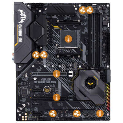 ASUS TUF Gaming X570-Plus (Wi-Fi) ATX AM4 DDR4 Motherboard for AMD