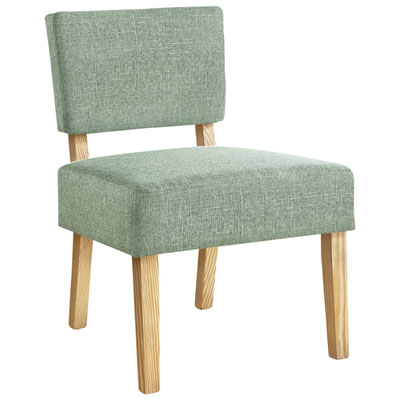 Image of Monarch Fabric Armless Accent Chair - Green