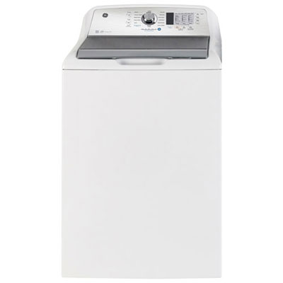 Open Box (Perfect Condition) - GE 5.3 Cu. Ft. (IEC) Top Load Impeller Washer with SaniFresh and Infusor - Energy Star (GTW680BMRWS) - White