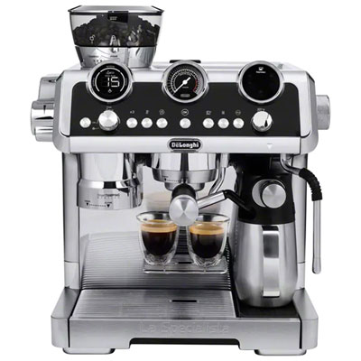 Image of De'Longhi La Specialista Maestro Manual Espresso Machine with Frother & Coffee Grinder - Stainless Steel