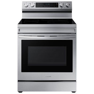 "Samsung 30"" 6.3 CuFt Convection Electric Air Fry Range (NE63A6711SS) -Stainless -Open Box -Scratch & Dent"