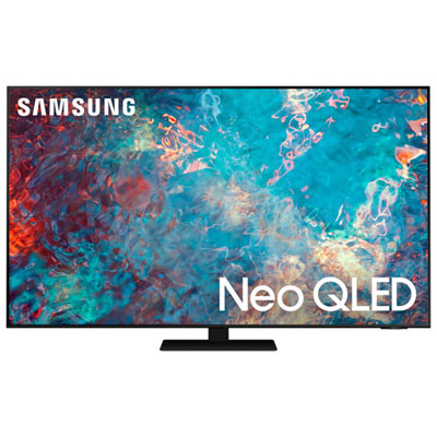 "Open Box - Samsung 85"" 4K UHD HDR10+ QLED Tizen Smart TV (QN85QN85AAFXZC) - 2021 - Titan Black - Great for Gaming & Streaming"
