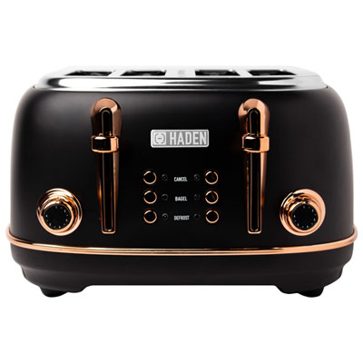 Haden Heritage Toaster - 4-Slice - Black