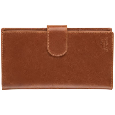 Image of Mancini Casablanca RFID Genuine Leather Bi-fold Travel Wallet - Cognac