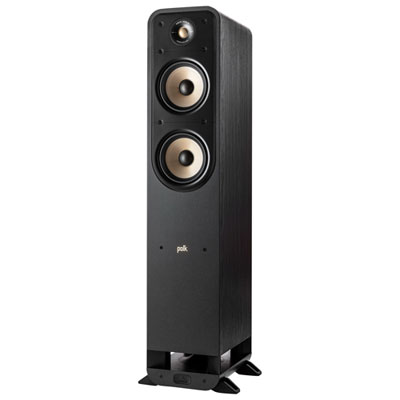 Image of Polk Audio Signature Elite ES55 200-Watt Tower Speaker - Single - Stunning Black