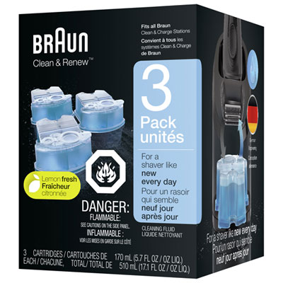 Image of Braun Clean & Renew Replacement Cartridges - 3-Pack
