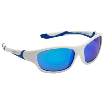 Image of Koolsun S3+ Sport Sunglasses - White Royal Blue
