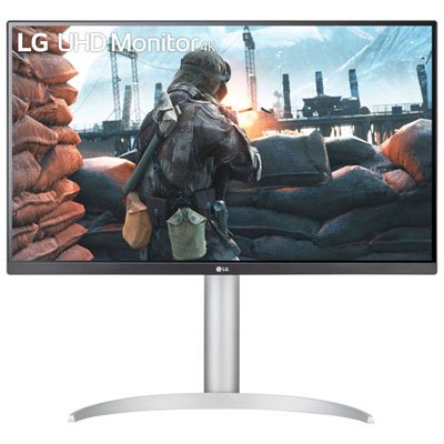 Open Box - LG UltraFine 27" 4K UHD 60Hz 5ms GTG IPS LED FreeSync Gaming Monitor (27UP650-W) - White