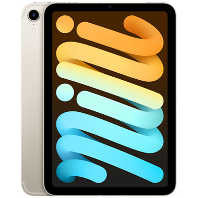 "Apple iPad mini 8.3"" 256GB with Wi-Fi & 5G (6th Generation) - Starlight"