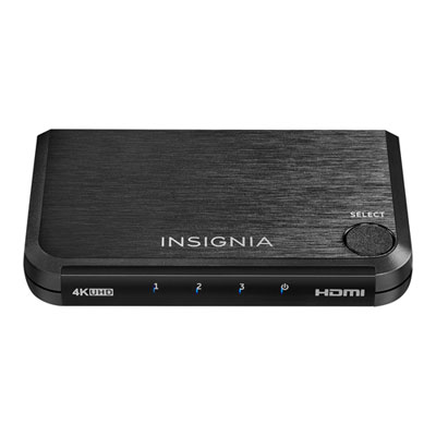 Insignia 3-Port 4K HDMI Switch - Black - Only at Best Buy Switch hdmi